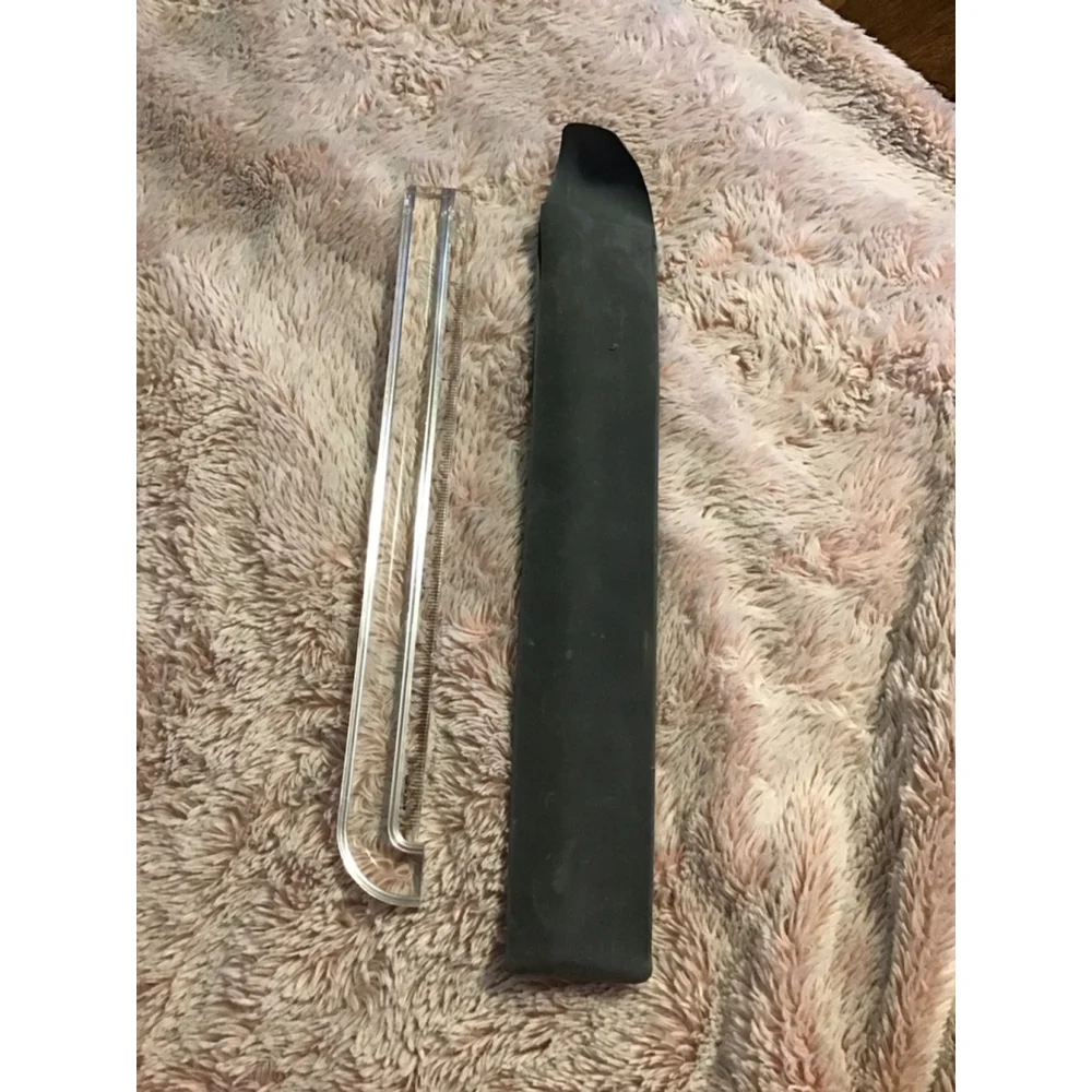 Pierre Cardin Clear Ruler with Black Case Stationery
